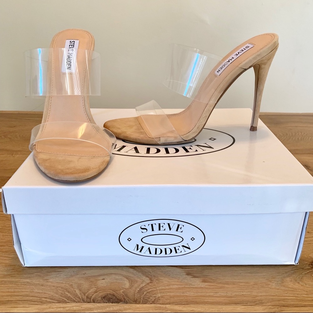 Never Worn Steve Madden Charlee Clear Stiletto
